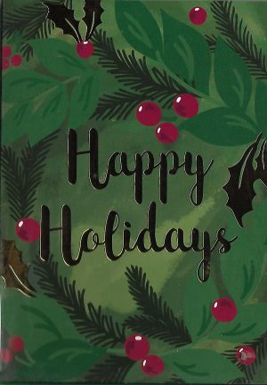 Christmas Cards 12 Cards & Envelopes Happy Holidays (Brand Christmas House)