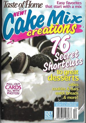Paper Back Book Taste Of Home New Cake Mix Creations